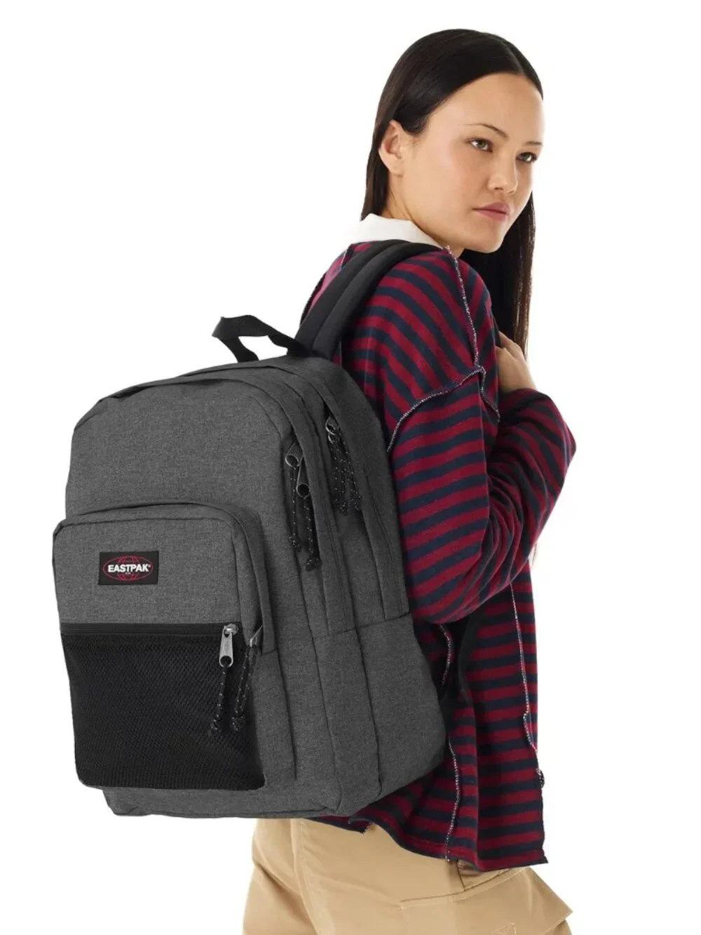 EASTPAK PINNACLE BLACK DENIM BACKBACK/NWT
